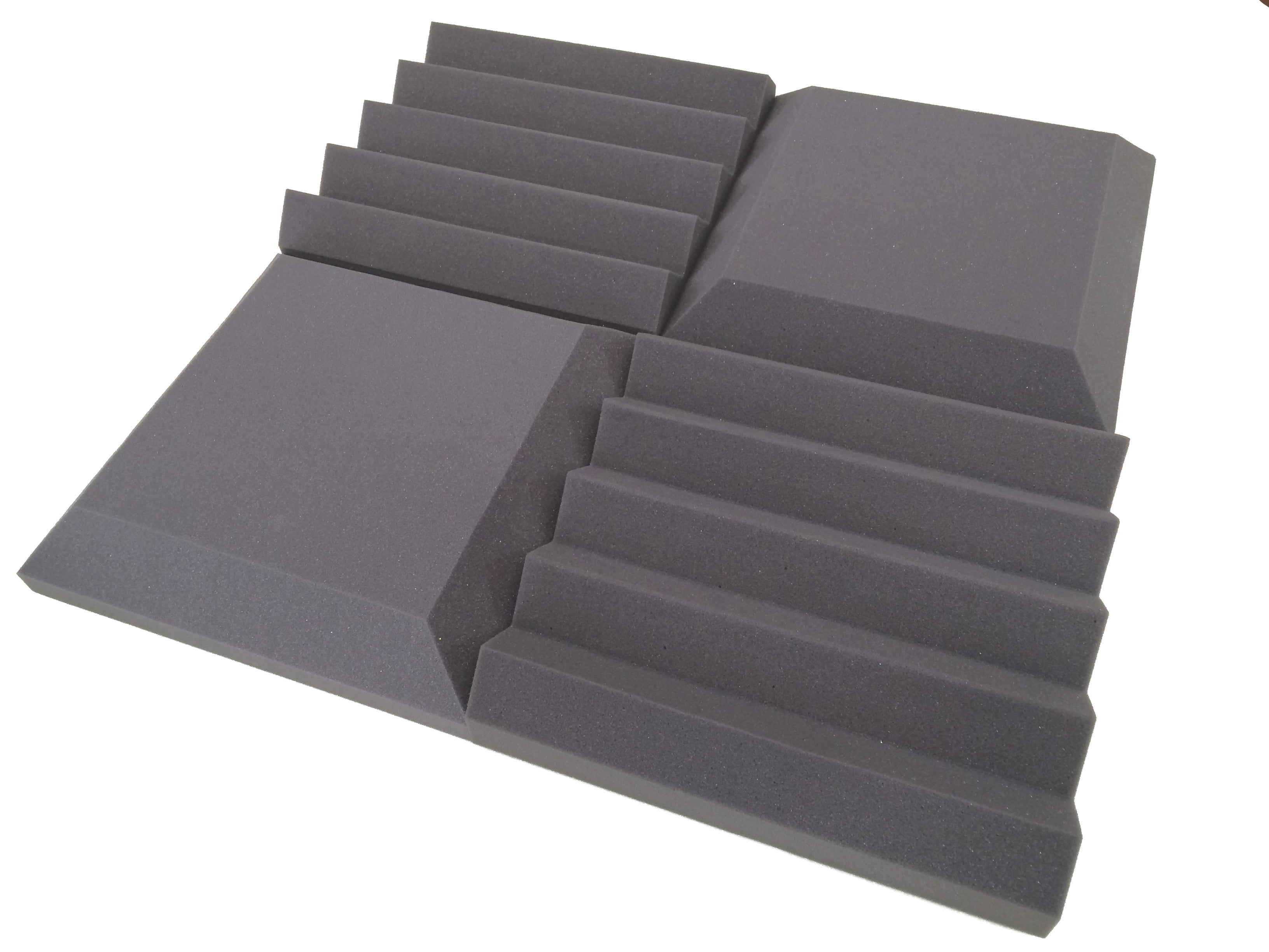 Kaufen mittelgrau Euphonic Wedge PRO Acoustic Studio Foam Tile Pack – 24 Tiles, 3,48 m² Abdeckung