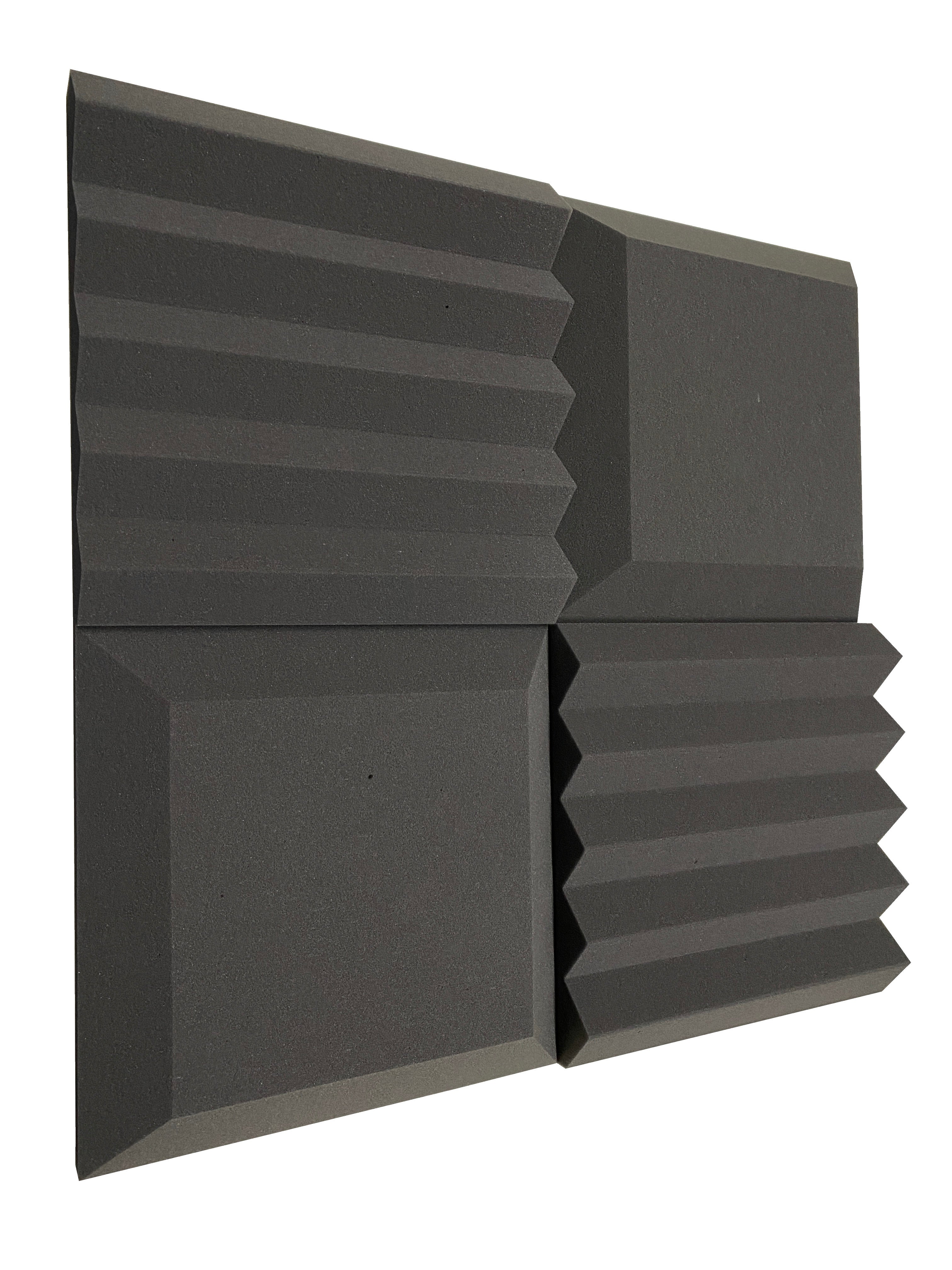 Acheter gris-fonce Lot de dalles en mousse Euphonic Wedge PRO Acoustic Studio - 24 dalles, couverture de 3,48 m²