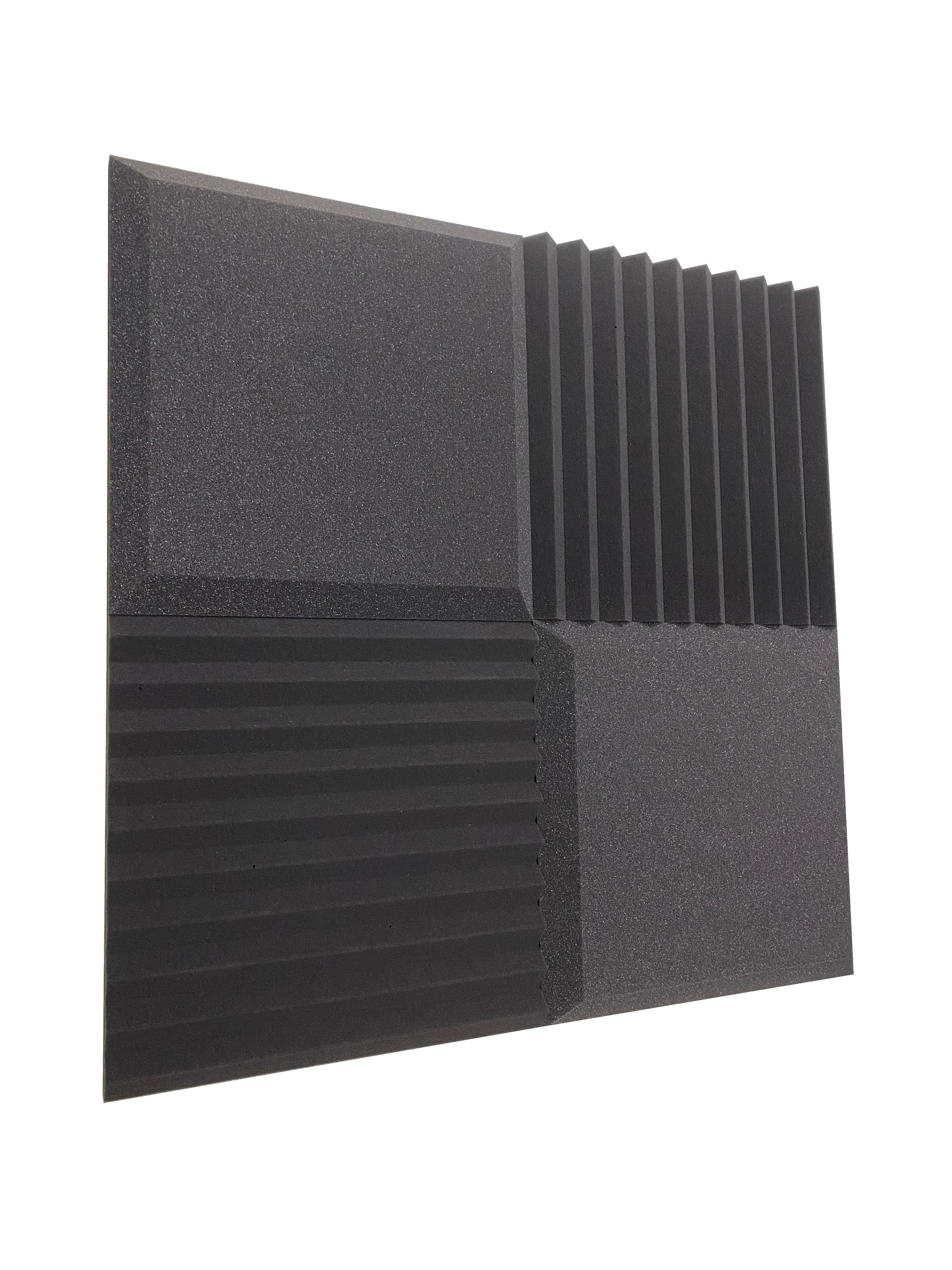 Acheter gris-fonce Lot de dalles en mousse Euphonic Wedge Standard Acoustic Studio - 24 dalles, couverture de 3,48 m²