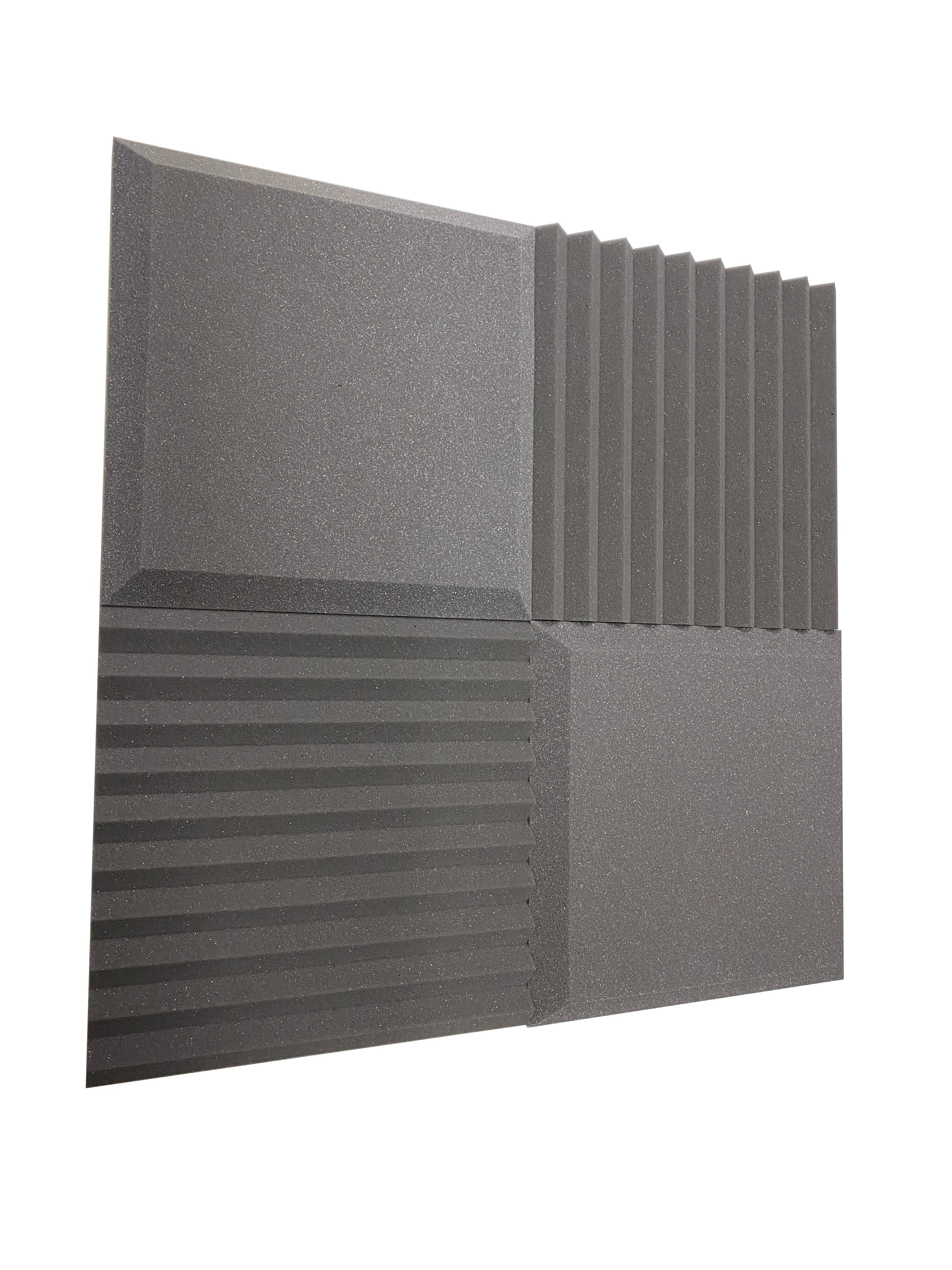 Acheter gris-moyen Lot de dalles en mousse Euphonic Wedge Standard Acoustic Studio - 24 dalles, couverture de 3,48 m²